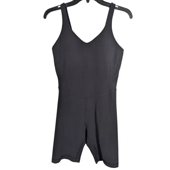 Lululemon Align One piece bodysuit black activewear womens 8 M - Picture 2 of 6